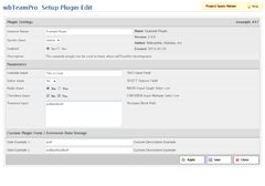 wbTeamPro Example Plugin